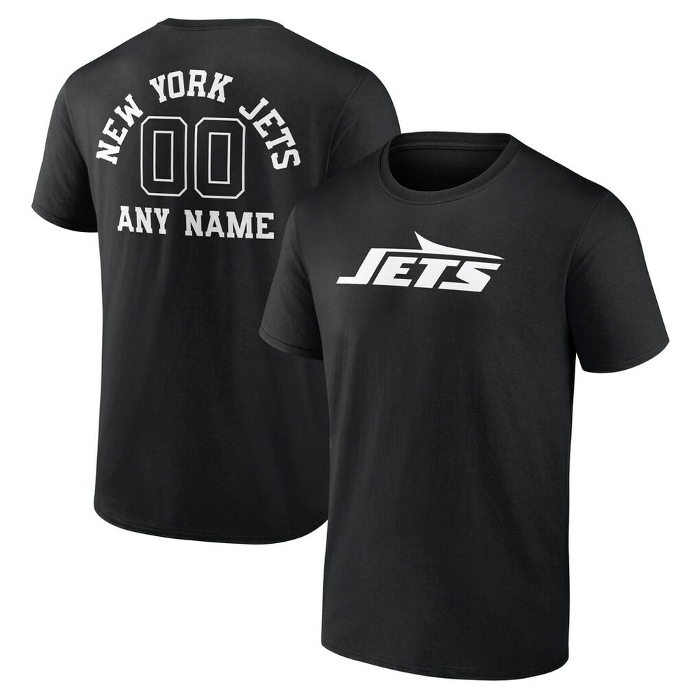 New York Jets Personalized Name & Number Monochrome T-Shirt | NFL Hot