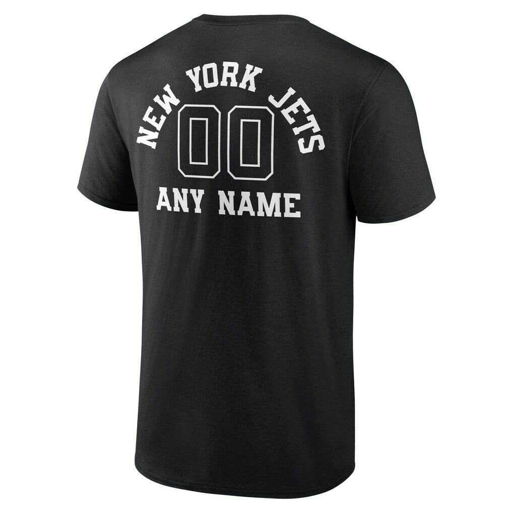 New York Jets Personalized Name & Number Monochrome T-Shirt | NFL Hot