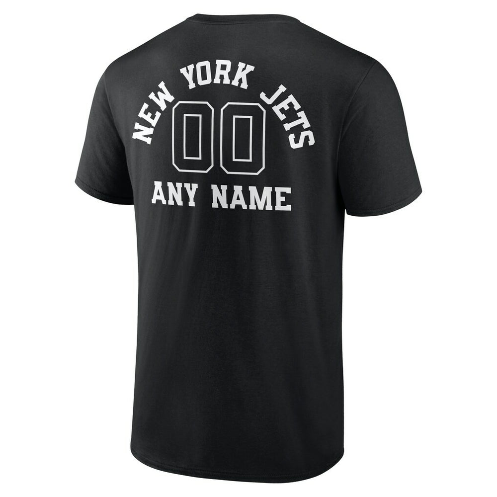 New York Jets Personalized Name & Number Monochrome T-Shirt | NFL Hot