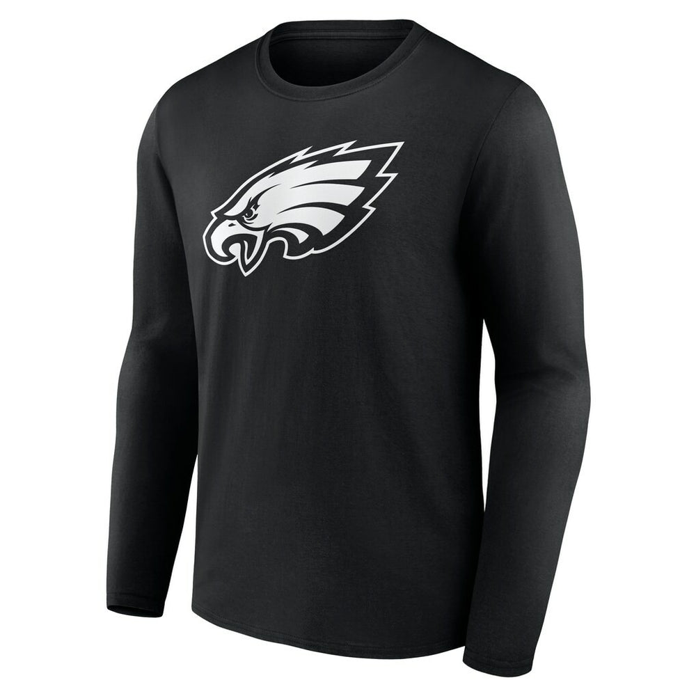 Philadelphia Eagles Personalized Name & Number Monochrome Long Sleeve T-Shirt | NFL Outlet