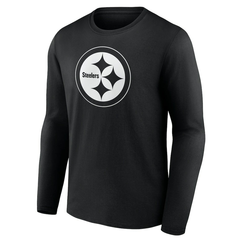 Pittsburgh Steelers Personalized Name & Number Monochrome Long Sleeve T-Shirt | NFL New