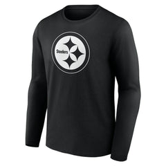 Pittsburgh Steelers Personalized Name & Number Monochrome Long Sleeve T-Shirt | NFL New