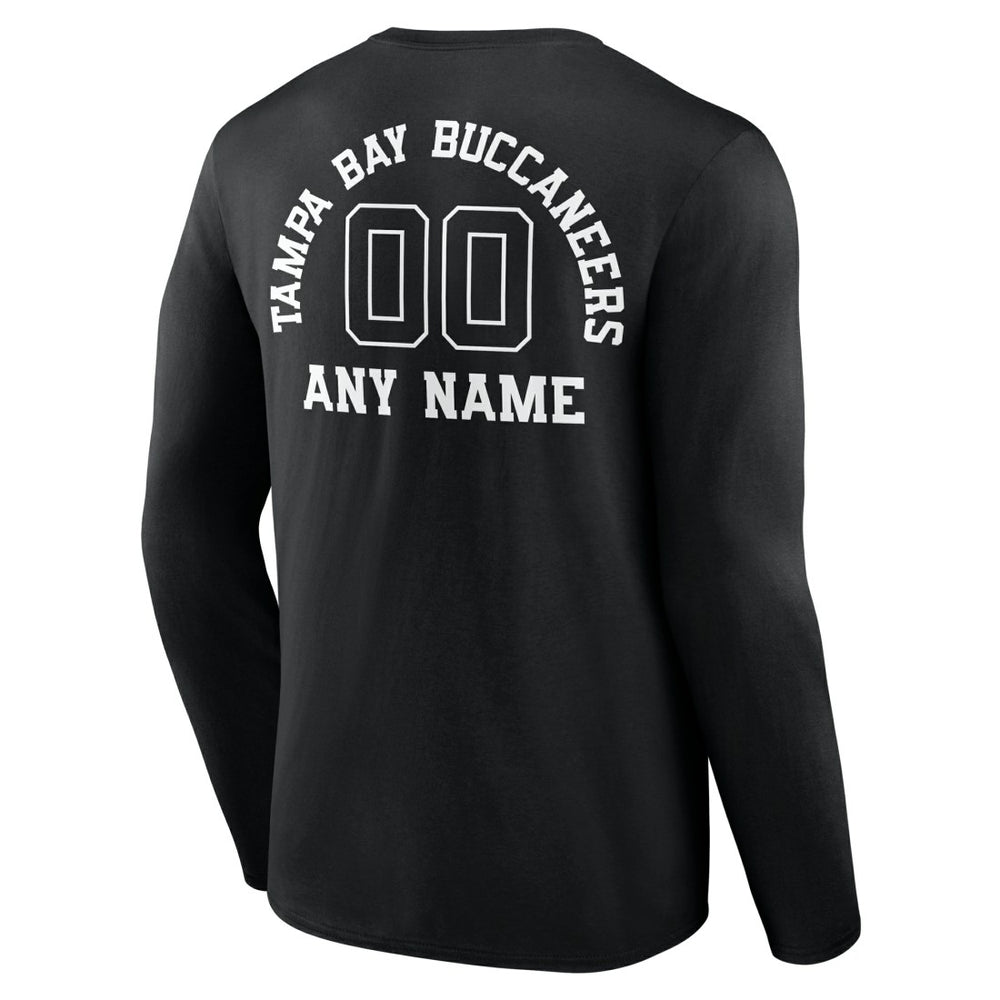 Tampa Bay Buccaneers Personalized Name & Number Monochrome Long Sleeve T-Shirt | NFL On sale