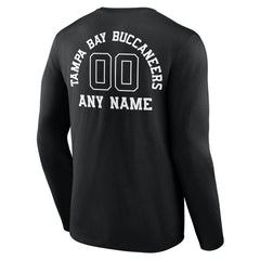 Tampa Bay Buccaneers Personalized Name & Number Monochrome Long Sleeve T-Shirt | NFL On sale