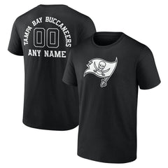 Tampa Bay Buccaneers Personalized Name & Number Monochrome T-Shirt | NFL Discount