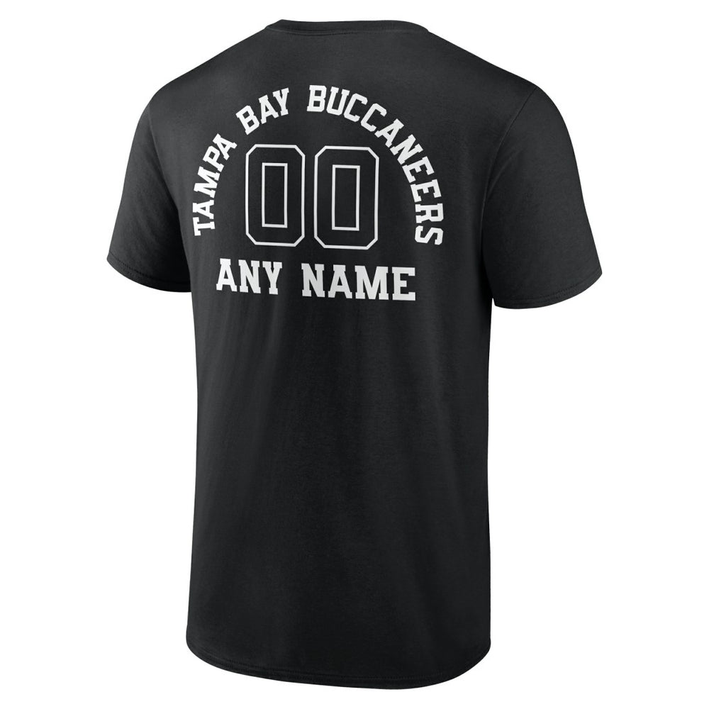 Tampa Bay Buccaneers Personalized Name & Number Monochrome T-Shirt | NFL Discount