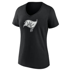 Tampa Bay Buccaneers Women's Personalized Name & Number Monochrome V-Neck T-Shirt | NFL US