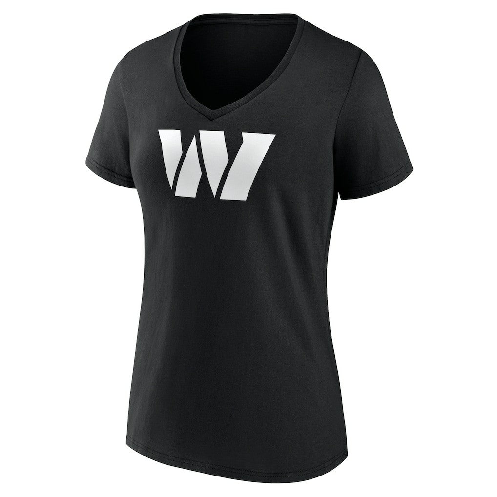 Washington Commanders Women's Personalized Name & Number Monochrome V-Neck T-Shirt | NFL Discount