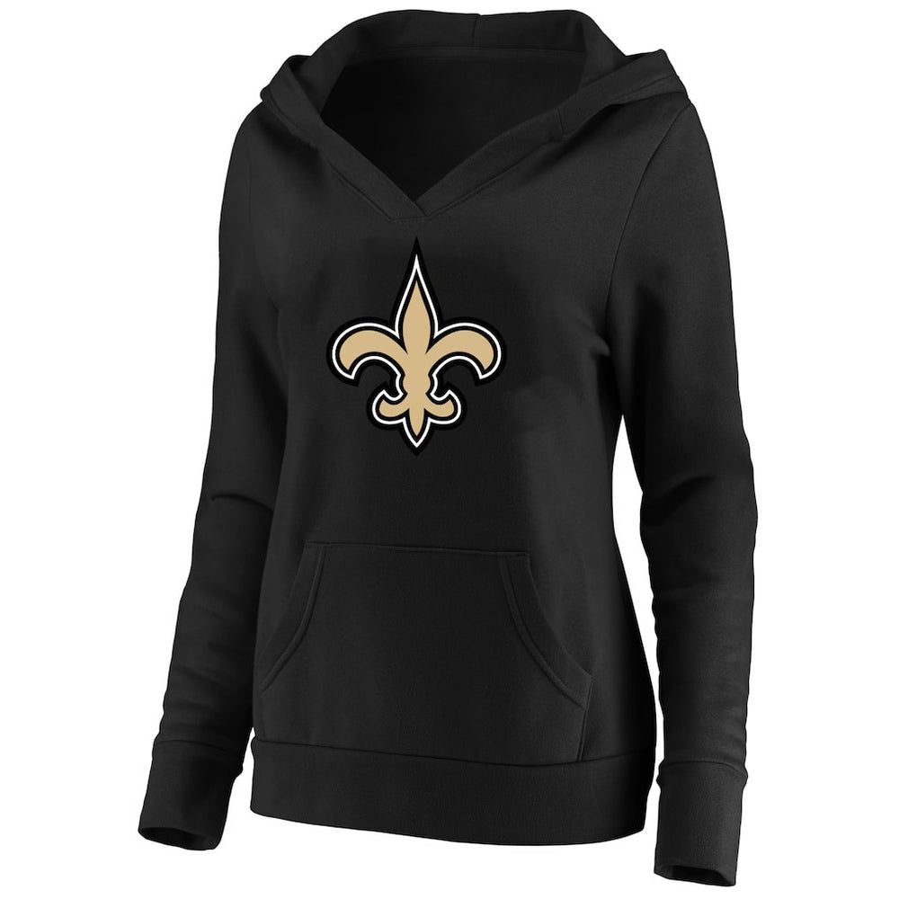 New Orleans Saints Women's Plus Size V-Neck Pullover Hoodie | NFL New