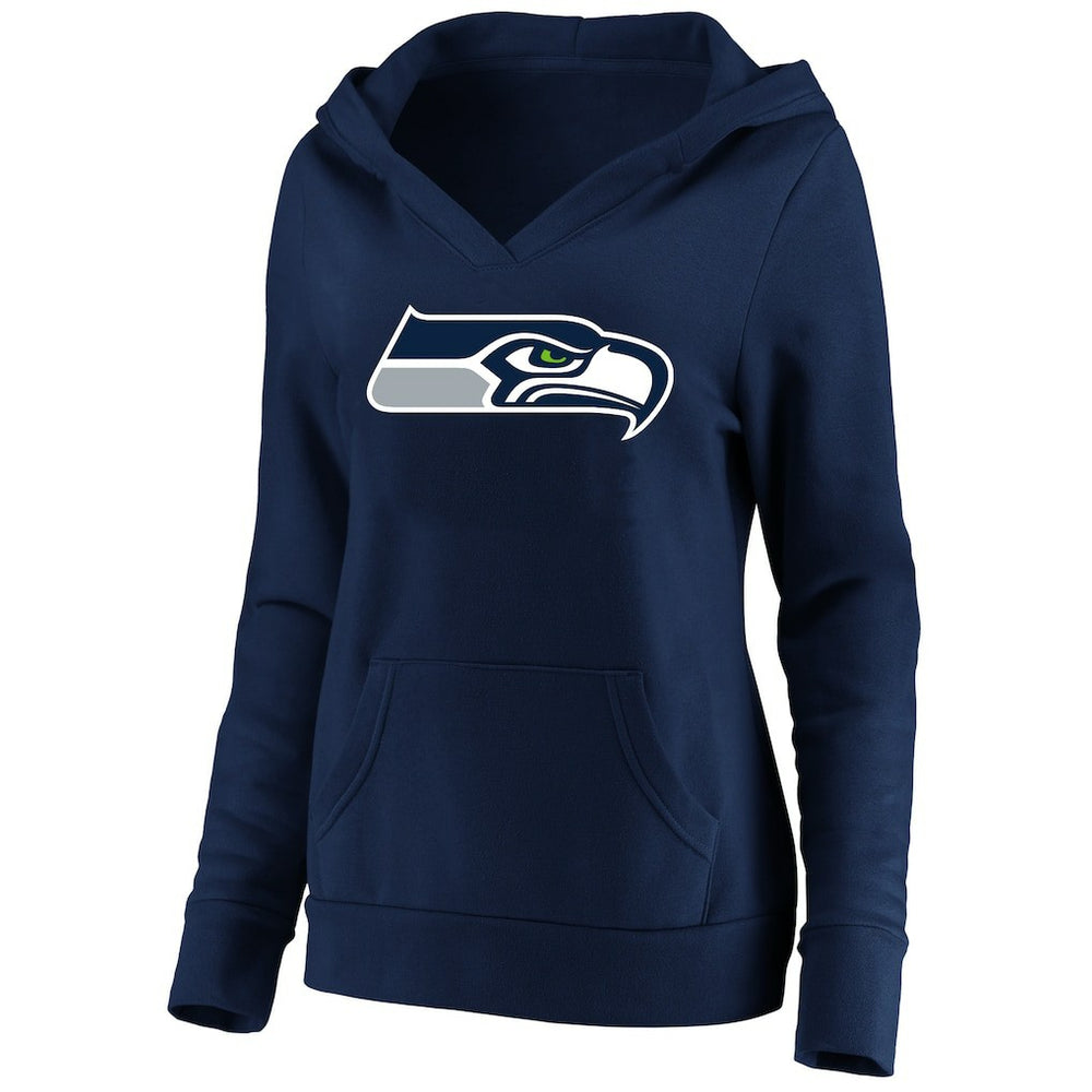 Seattle Seahawks Women's Plus Size V-Neck Pullover Hoodie | NFL Sale