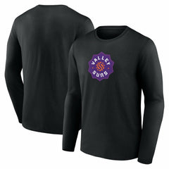 Black Valley Suns Primary Logo Long Sleeve T-Shirt | NBA