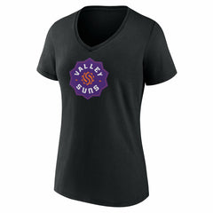 Black Valley Suns Women's Primary Logo V-Neck T-Shirt | NBA