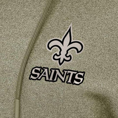 New Orleans Saints Antigua Women's Justice Pullover Hoodie | NFL Outlet