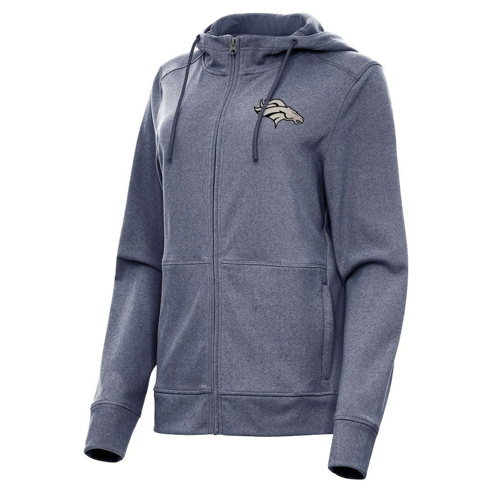 Denver Broncos Antigua Women's Seeker Full-Zip Hoodie Jacket | NFL Outlet