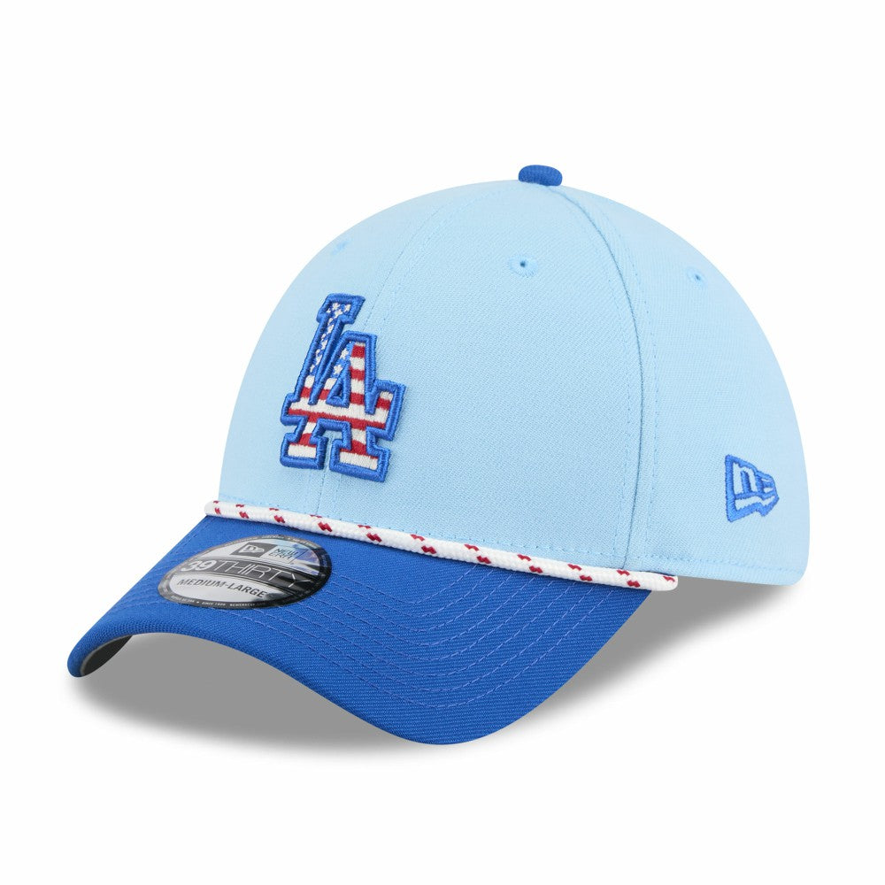Los Angeles Dodgers New Era 2025 Fourth of July 39THIRTY Flex Hat - MLB Hats