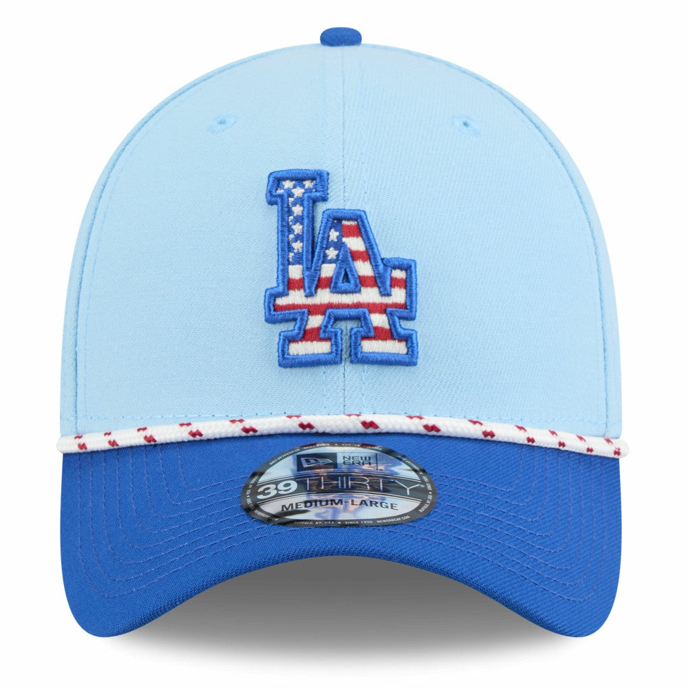 Los Angeles Dodgers New Era 2025 Fourth of July 39THIRTY Flex Hat - MLB Hats