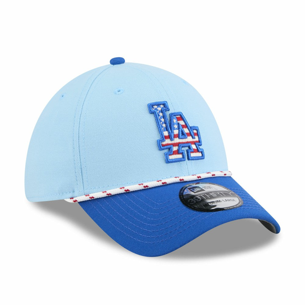 Los Angeles Dodgers New Era 2025 Fourth of July 39THIRTY Flex Hat - MLB Hats