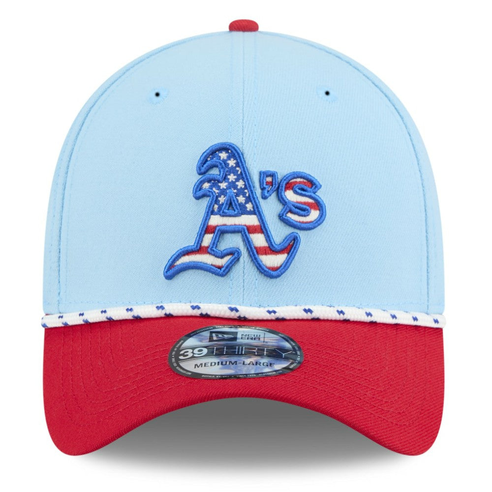 Athletics New Era 2025 Fourth of July 39THIRTY Flex Hat - MLB Hats