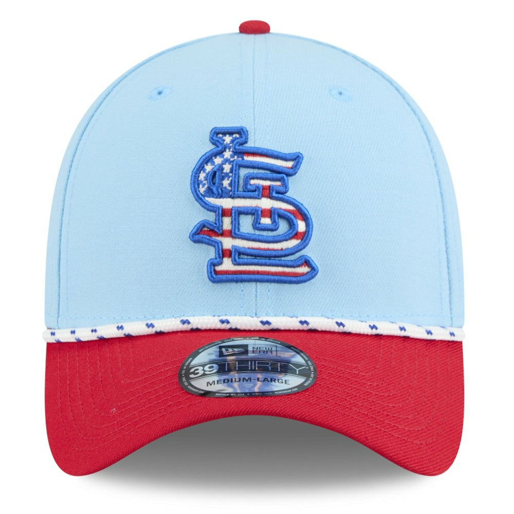 St. Louis Cardinals New Era 2025 Fourth of July 39THIRTY Flex Hat - MLB Hats
