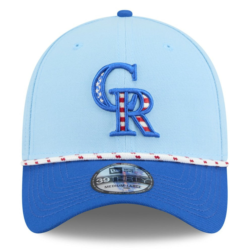 Colorado Rockies New Era 2025 Fourth of July 39THIRTY Flex Hat - MLB Hats