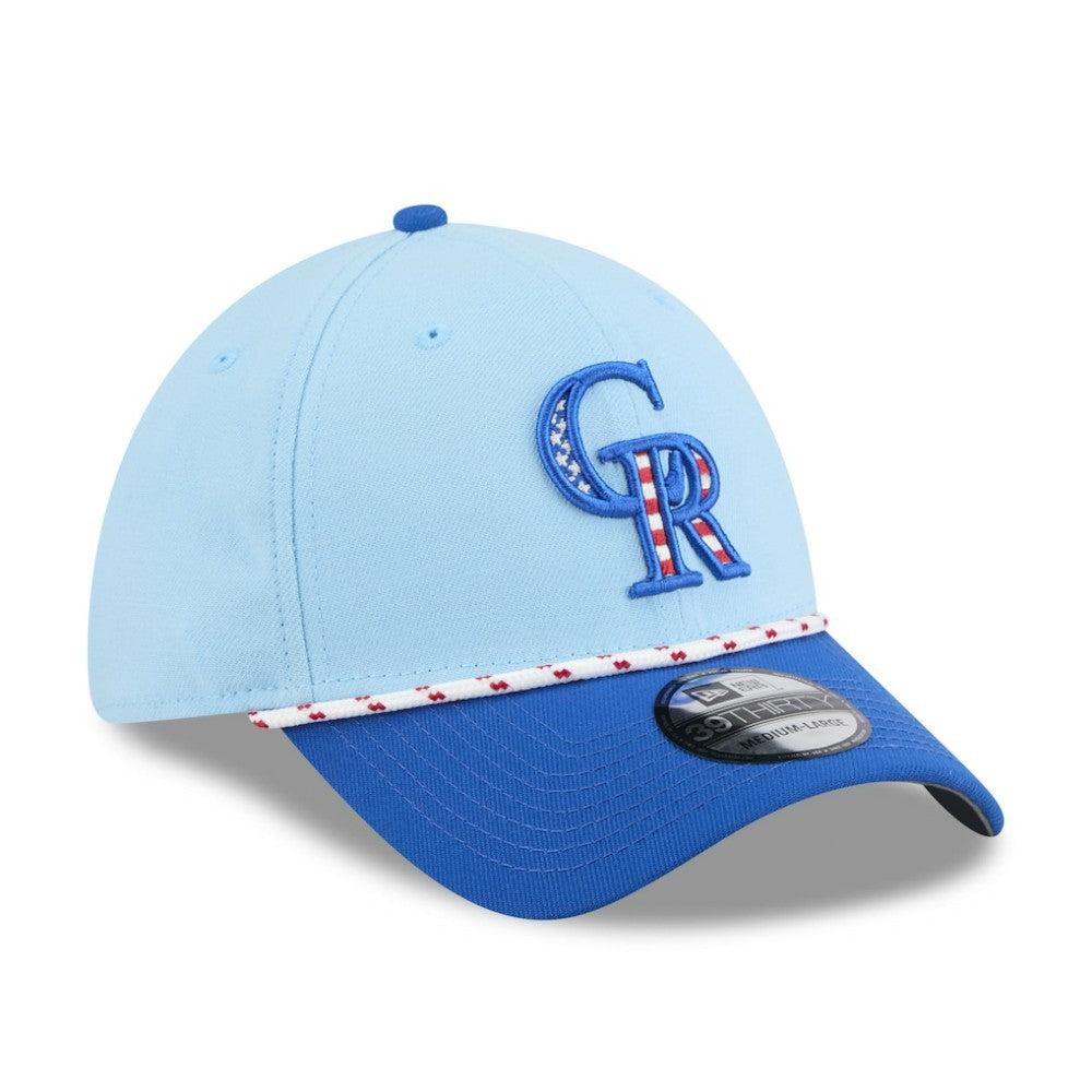 Colorado Rockies New Era 2025 Fourth of July 39THIRTY Flex Hat - MLB Hats