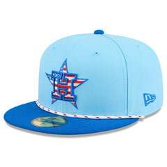 Houston Astros New Era 2025 Fourth of July 59FIFTY Fitted Hat - MLB Hats