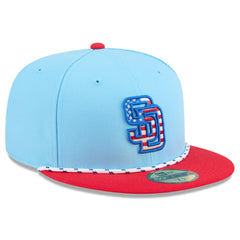 San Diego Padres New Era 2025 Fourth of July 59FIFTY Fitted Hat - MLB Hats