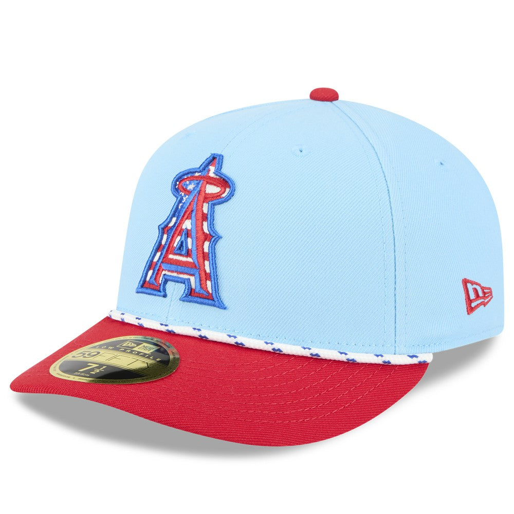 Los Angeles Angels New Era 2025 Fourth of July Low Profile 59FIFTY Fitted Hat - MLB Hats