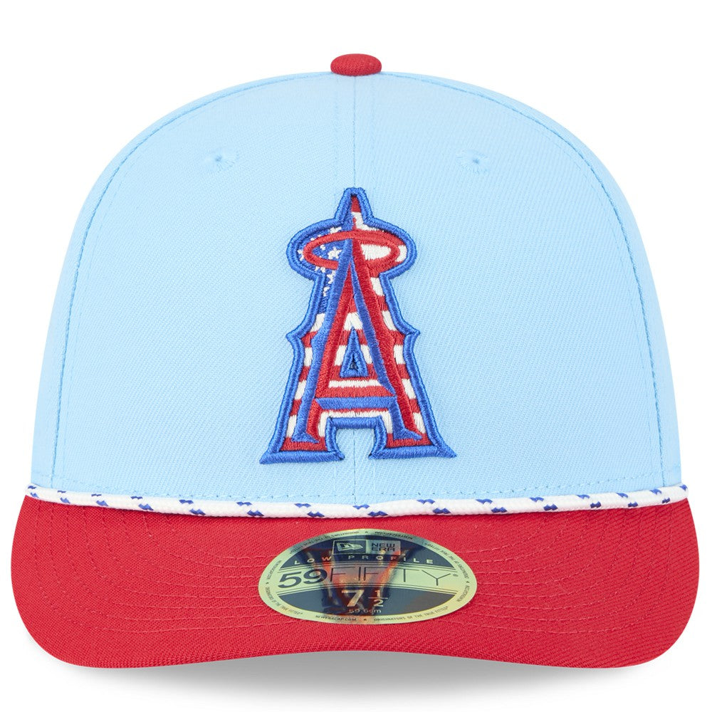 Los Angeles Angels New Era 2025 Fourth of July Low Profile 59FIFTY Fitted Hat - MLB Hats