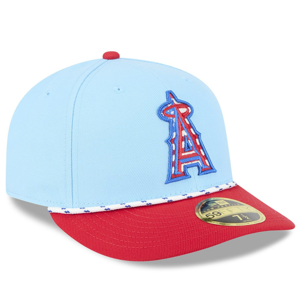 Los Angeles Angels New Era 2025 Fourth of July Low Profile 59FIFTY Fitted Hat - MLB Hats