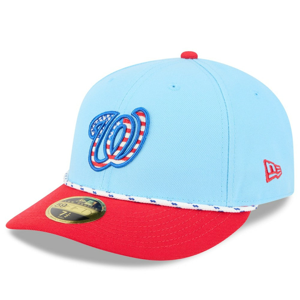 Washington Nationals New Era 2025 Fourth of July Low Profile 59FIFTY Fitted Hat - MLB Hats