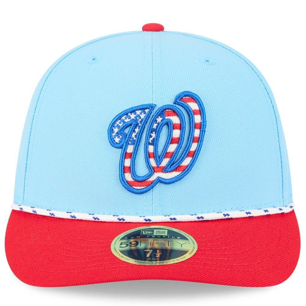 Washington Nationals New Era 2025 Fourth of July Low Profile 59FIFTY Fitted Hat - MLB Hats