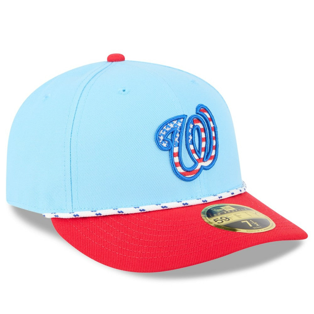 Washington Nationals New Era 2025 Fourth of July Low Profile 59FIFTY Fitted Hat - MLB Hats