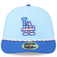Los Angeles Dodgers New Era 2025 Fourth of July Low Profile 59FIFTY Fitted Hat - MLB Hats