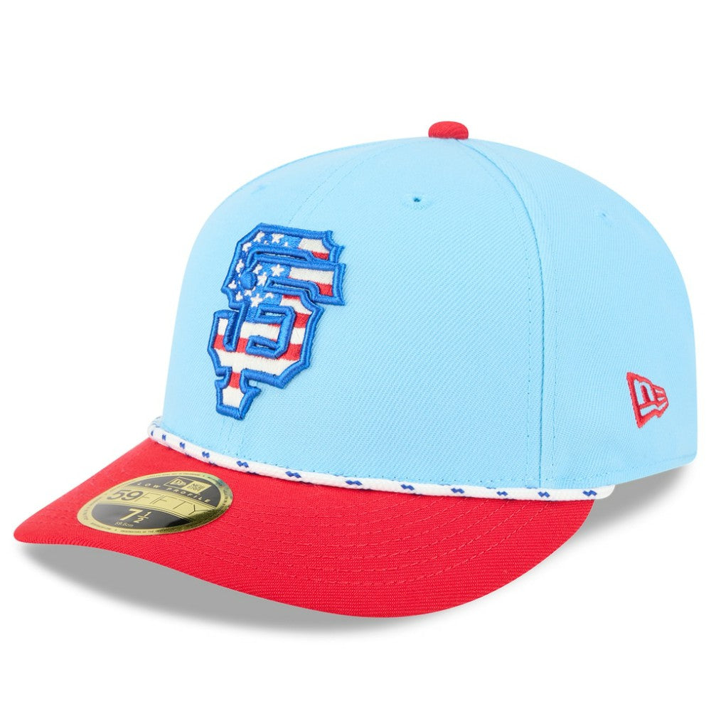 San Francisco Giants New Era 2025 Fourth of July Low Profile 59FIFTY Fitted Hat - MLB Hats