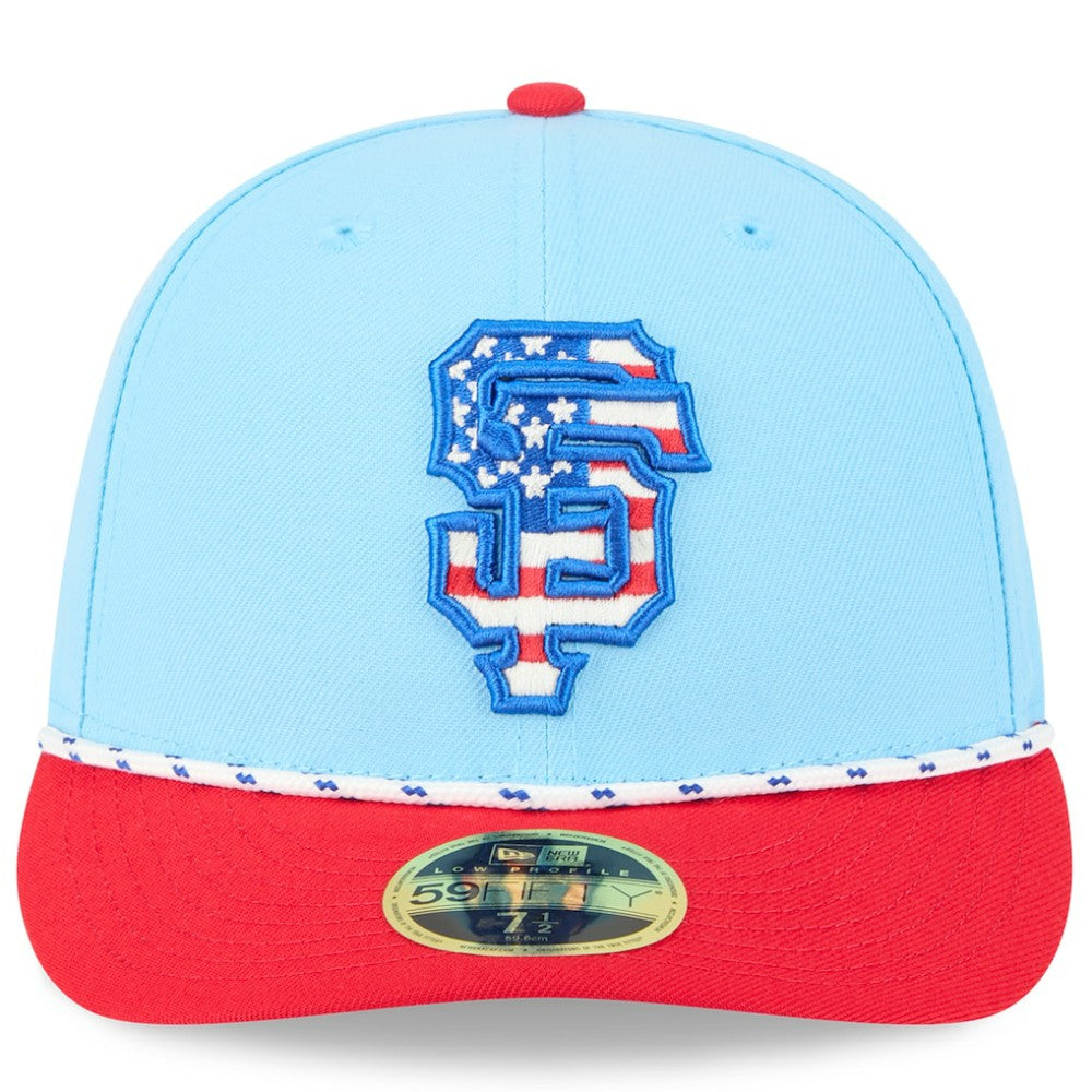 San Francisco Giants New Era 2025 Fourth of July Low Profile 59FIFTY Fitted Hat - MLB Hats