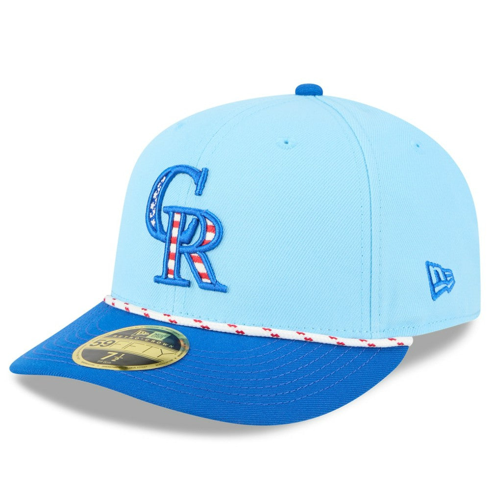 Colorado Rockies New Era 2025 Fourth of July Low Profile 59FIFTY Fitted Hat - MLB Hats