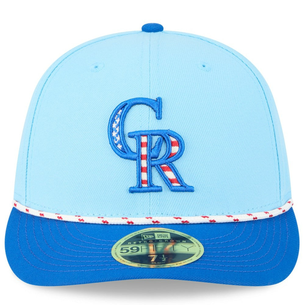 Colorado Rockies New Era 2025 Fourth of July Low Profile 59FIFTY Fitted Hat - MLB Hats