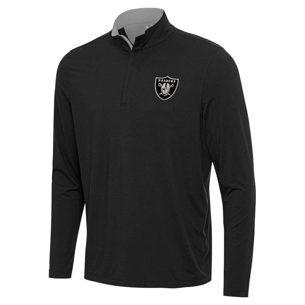 Las Vegas Raiders Antigua Content Quarter-Zip Pullover Top | NFL New