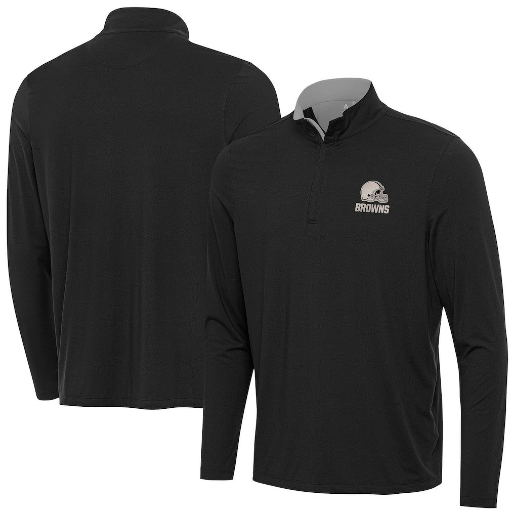 Cleveland Browns Antigua Content Quarter-Zip Pullover Top | NFL Outlet