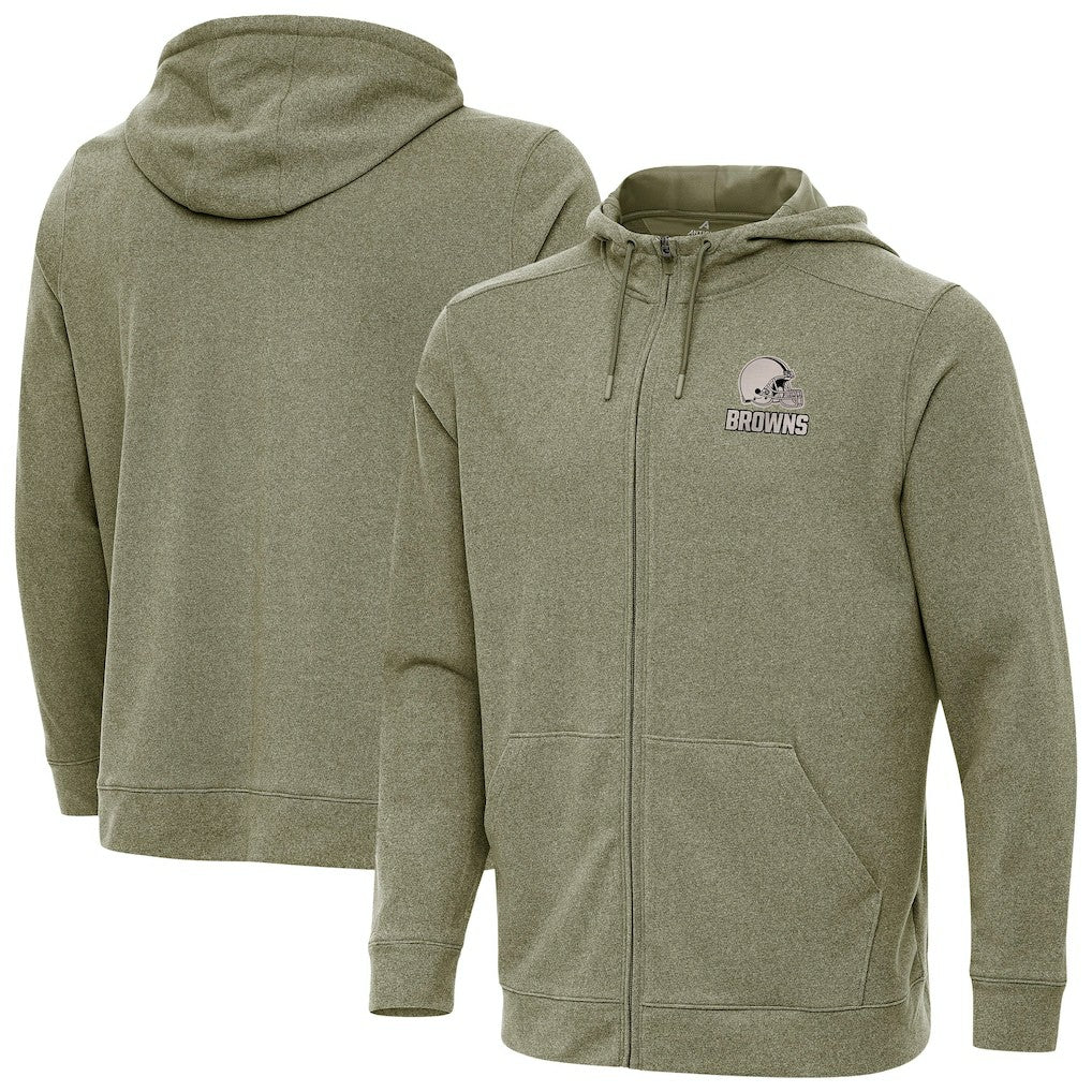 Cleveland Browns Antigua Effortless Full-Zip Hoodie Jacket | NFL Hot