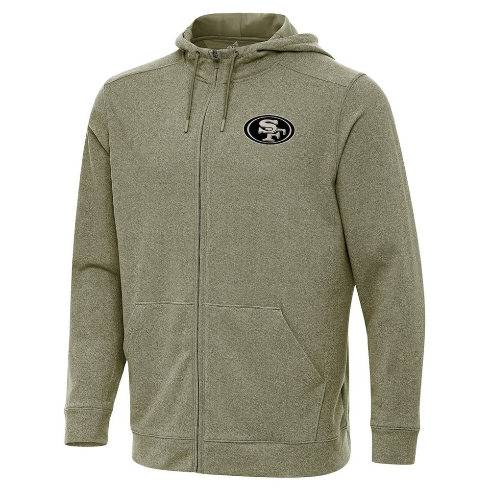 San Francisco 49ers Antigua Effortless Full-Zip Hoodie Jacket | NFL Online