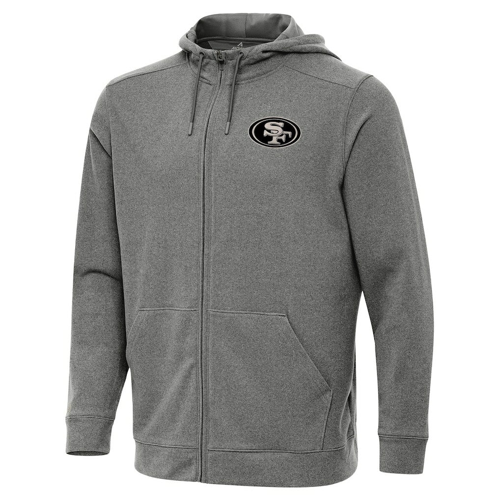 San Francisco 49ers Antigua Effortless Full-Zip Hoodie Jacket | NFL Outlet