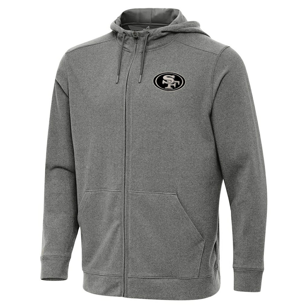 San Francisco 49ers Antigua Effortless Full-Zip Hoodie Jacket | NFL Outlet