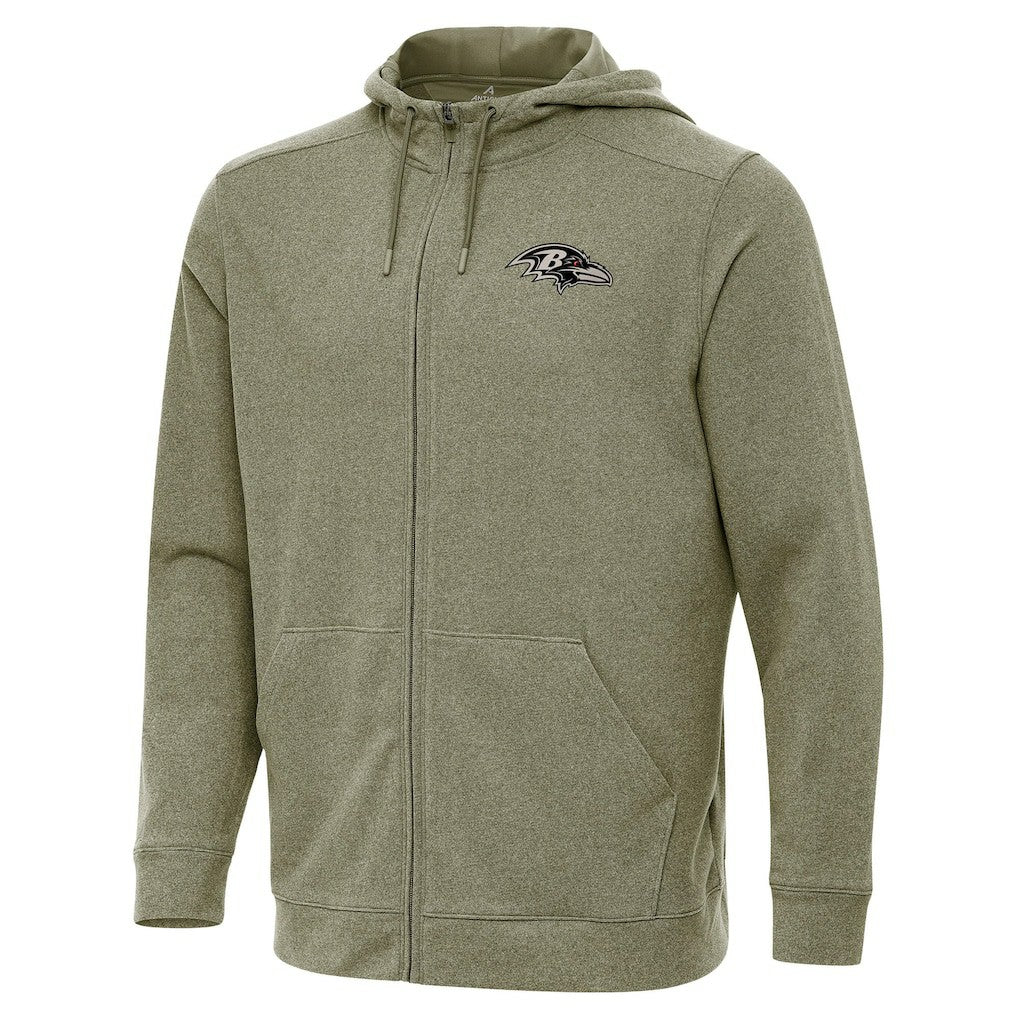Baltimore Ravens Antigua Effortless Full-Zip Hoodie Jacket | NFL US