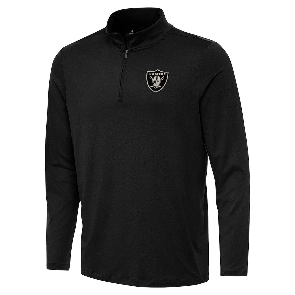 Las Vegas Raiders Antigua Reprocess Quarter-Zip Top | NFL Outlet