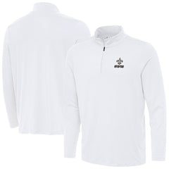 New Orleans Saints Antigua Reprocess Quarter-Zip Top | NFL On sale