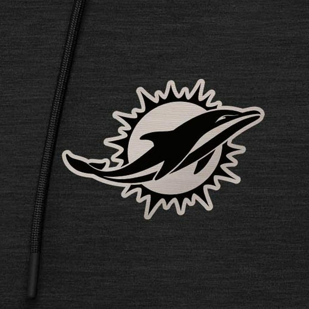 Miami Dolphins Antigua Spikes Raglan Quarter-Zip Hoodie | NFL Discount