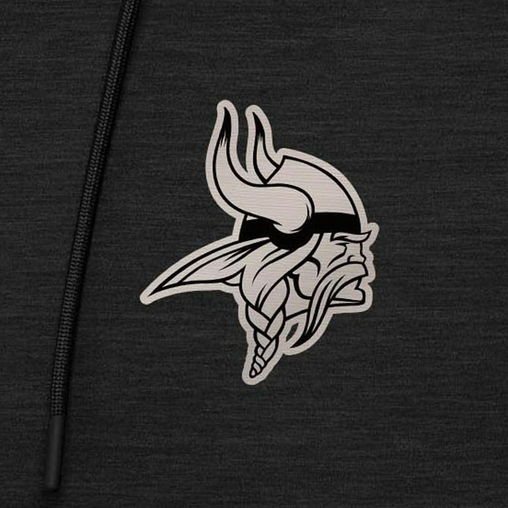 Minnesota Vikings Antigua Spikes Raglan Quarter-Zip Hoodie | NFL Outlet