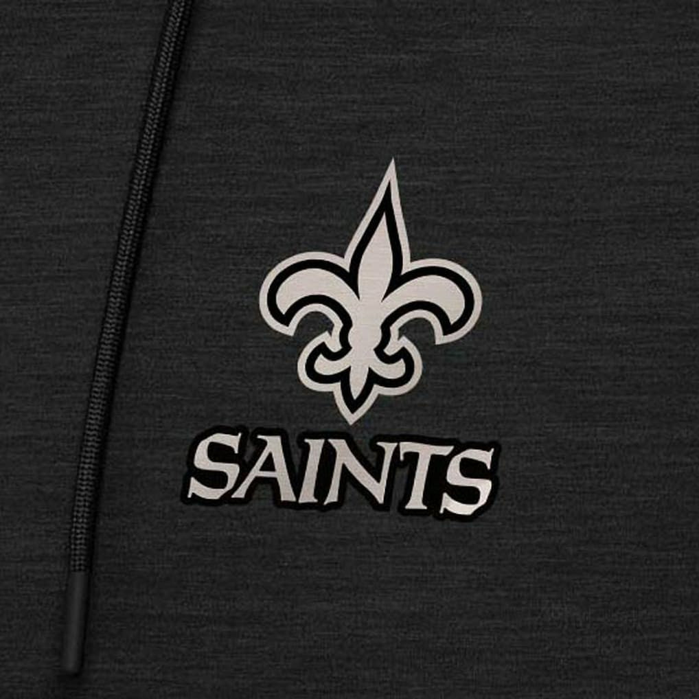 New Orleans Saints Antigua Spikes Raglan Quarter-Zip Hoodie | NFL Hot